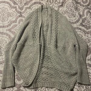 Charlotte Russe Light Gray Knit Cardigan